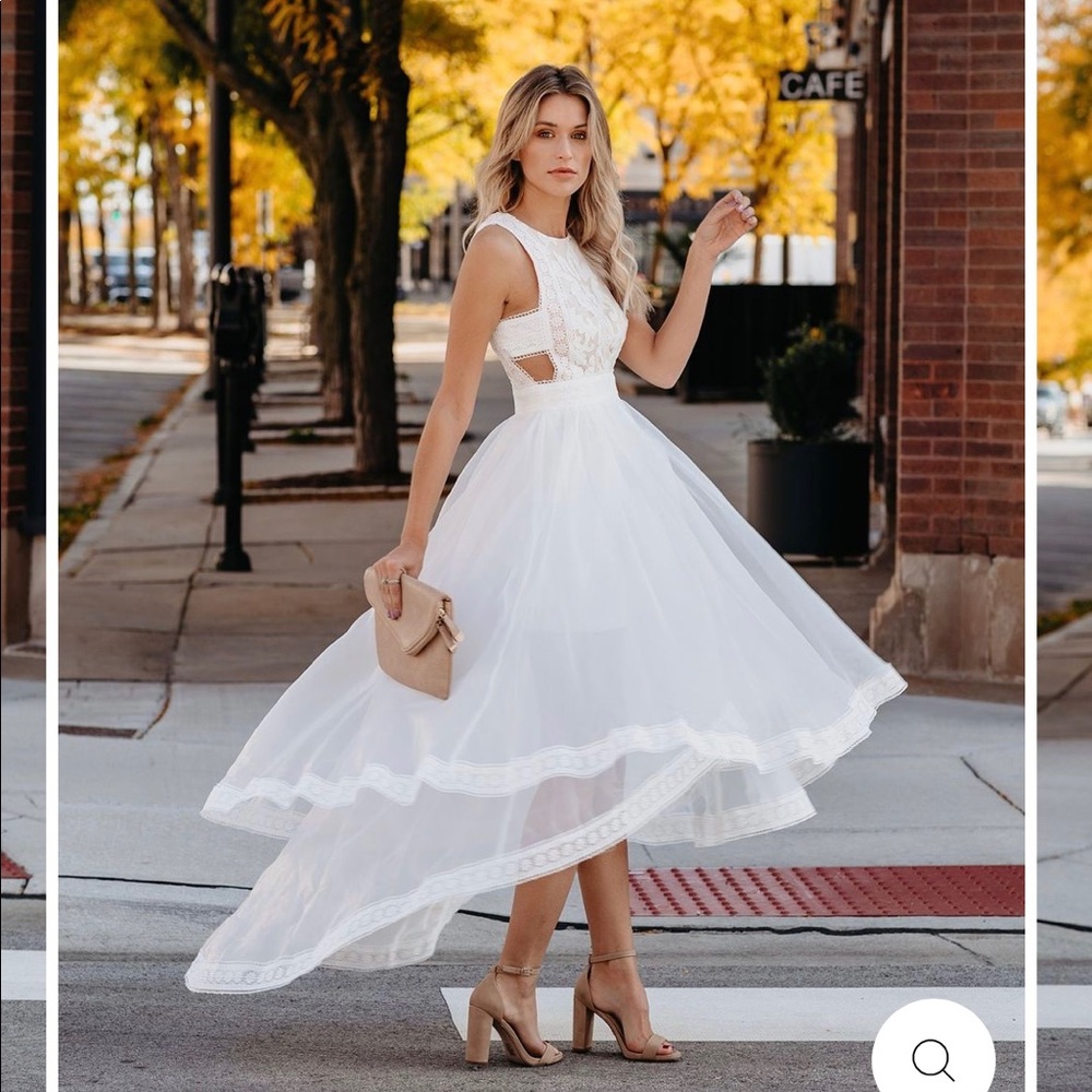 HighLow Bridal Dress